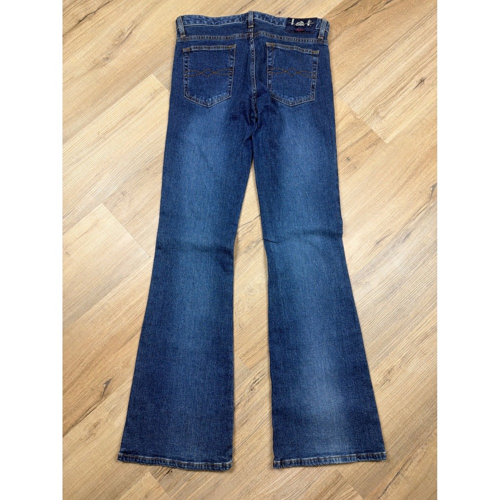 Vintage lei Life Energy Intelligence Flare Leg Jeans Seam Front Blue Size 9 - Picture 3 of 7